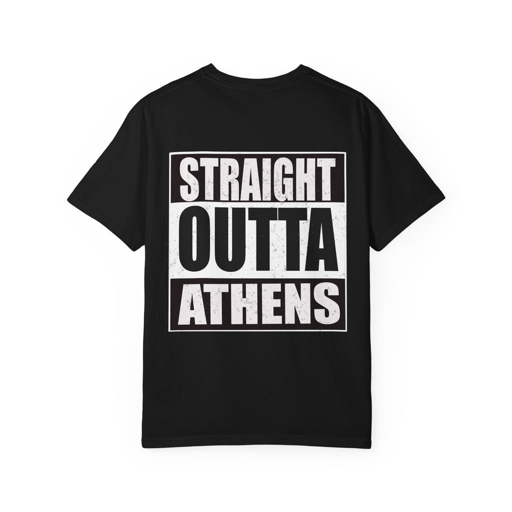 Unisex Garment-Dyed T-shirt for Street Style Lovers, Casual Wear, Gifts for Friends, Athens Pride, 90s Nostalgia