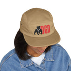 Stylish Embroidered 5 Panel Cap, Trendy Hat, Casual Wear, Streetwear Accessory, Gift for Hip Hop Lovers, Summer Fashion