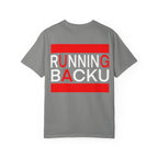 Unisex Garment-Dyed T-Shirt: Running Backu, Casual W l ear, Sports Apparel, Gift for Athletes, Everyday Style