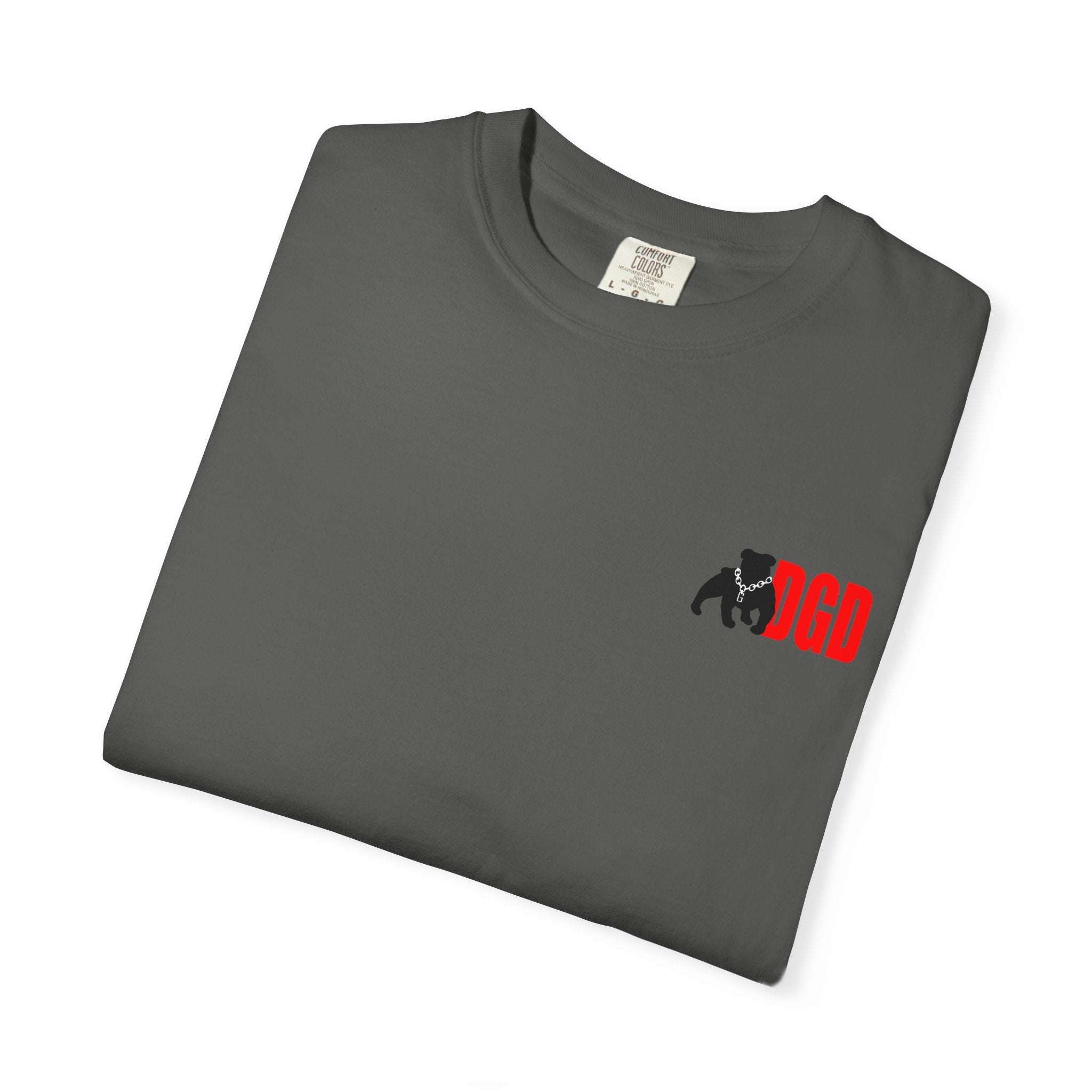 Garment-Dyed Unisex T-Shirt with Bold Logo, Casual Tee, Cool Graphic Top, Perfect for Everyday Wear, Gift for Him/Her, Summer Fashion