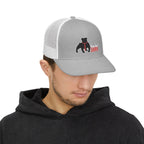 Stylish Embroidered Dog Snapback Cap | Pet Lover Gift, Casual Accessories, Adjustable Trucker Hat, Dog Owner Apparel, Everyday Wear