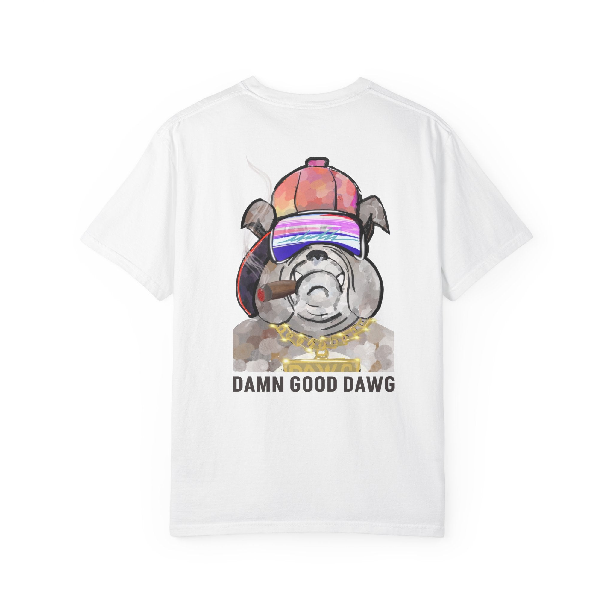 Garment-Dyed Unisex T-Shirt with Bold Logo, Casual Tee, Cool Graphic Top, Perfect for Everyday Wear, Gift for Him/Her, Summer Fashion