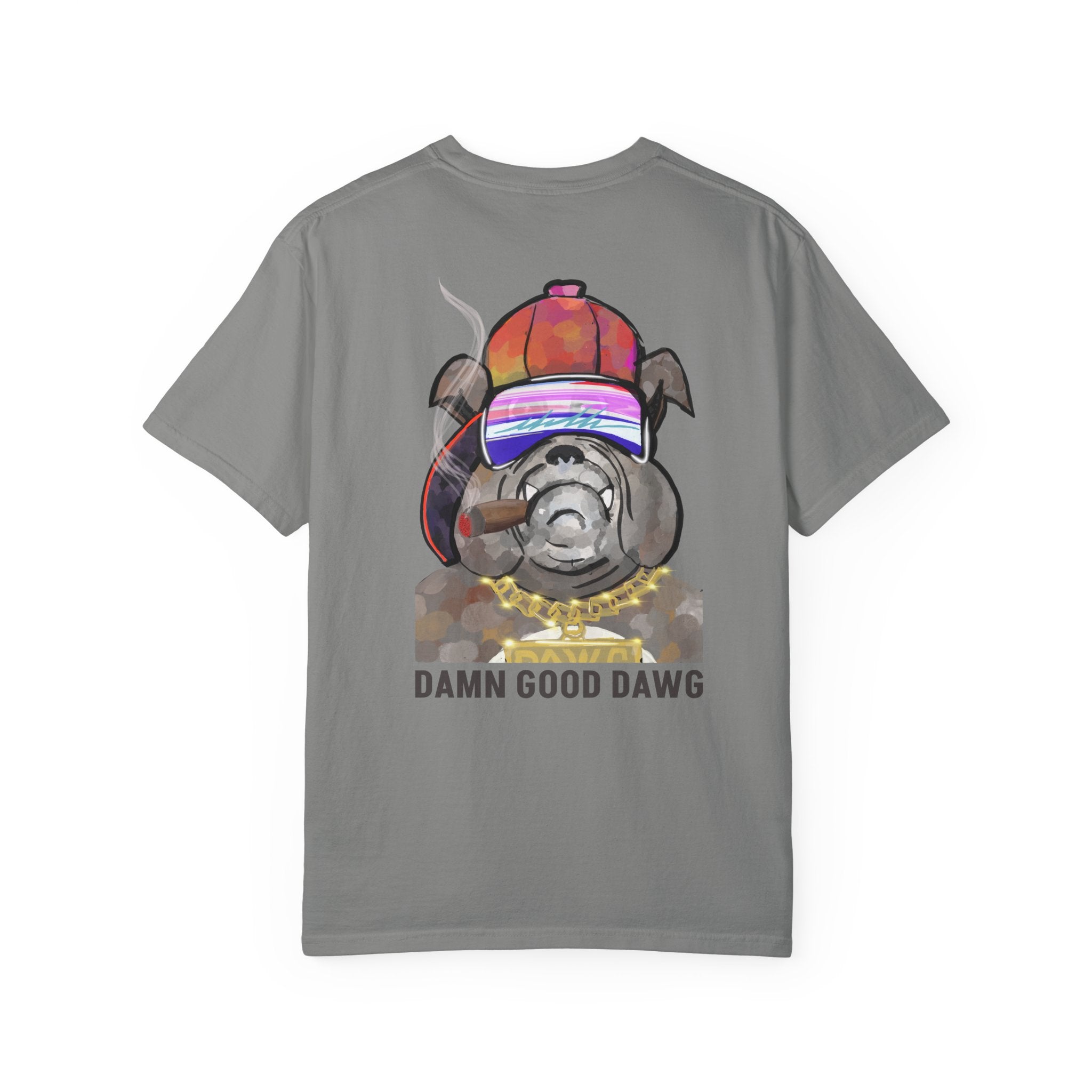 Garment-Dyed Unisex T-Shirt with Bold Logo, Casual Tee, Cool Graphic Top, Perfect for Everyday Wear, Gift for Him/Her, Summer Fashion