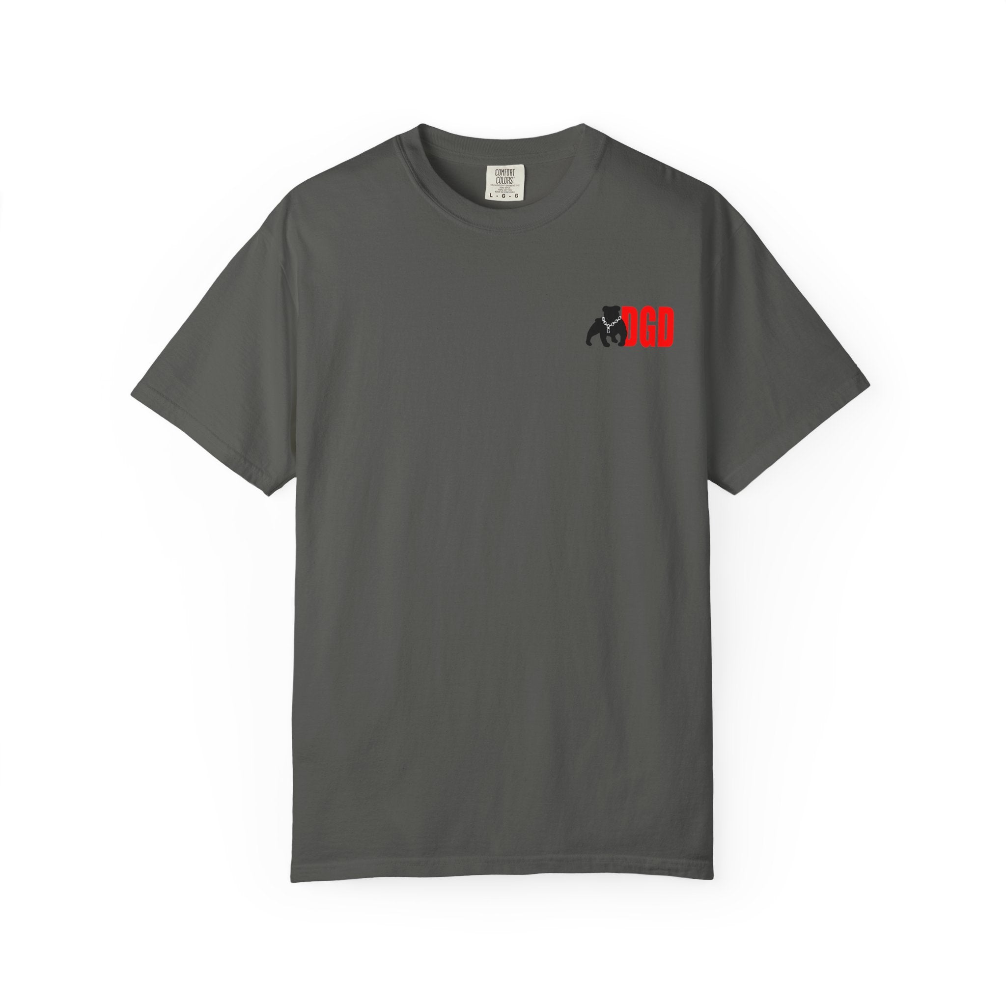Garment-Dyed Unisex T-Shirt with Bold Logo, Casual Tee, Cool Graphic Top, Perfect for Everyday Wear, Gift for Him/Her, Summer Fashion