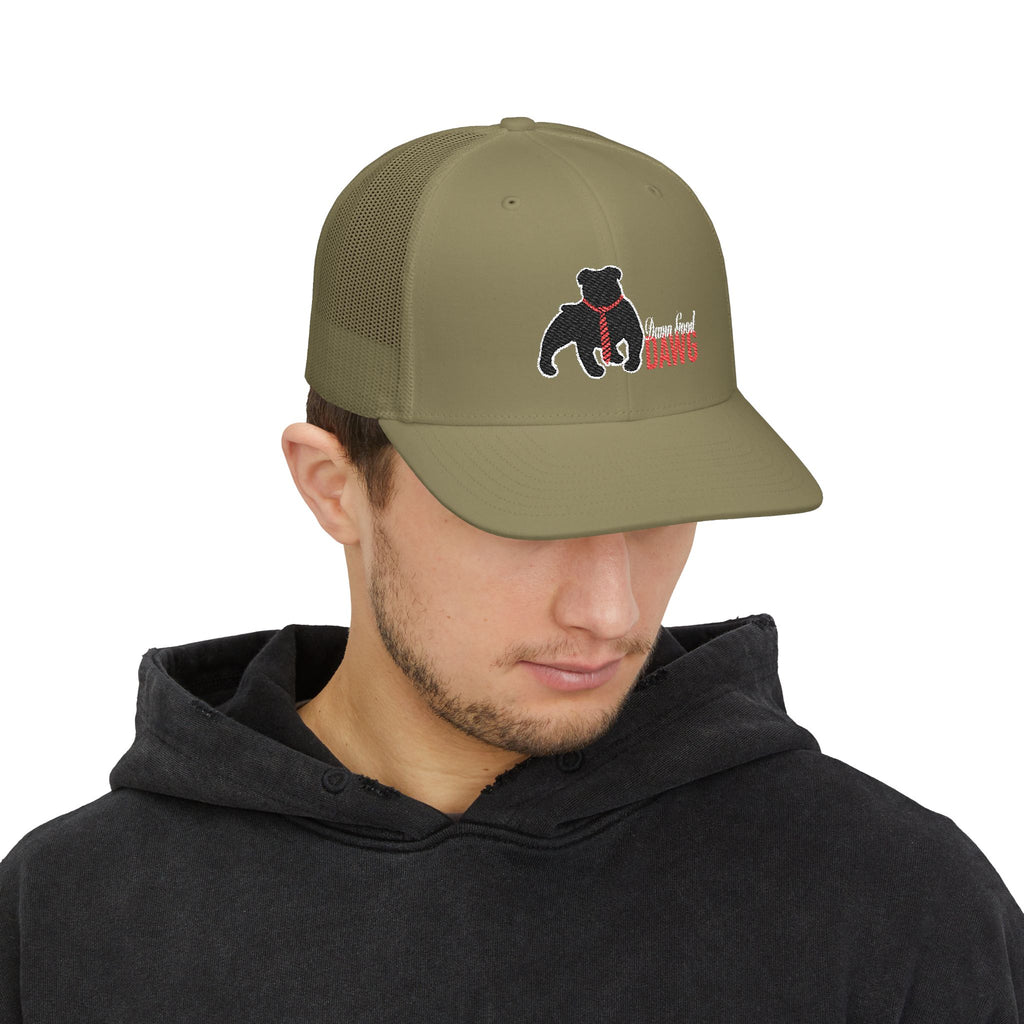 Stylish Embroidered Dog Snapback Cap | Pet Lover Gift, Casual Accessories, Adjustable Trucker Hat, Dog Owner Apparel, Everyday Wear