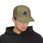 Stylish Embroidered Dog Snapback Cap | Pet Lover Gift, Casual Accessories, Adjustable Trucker Hat, Dog Owner Apparel, Everyday Wear