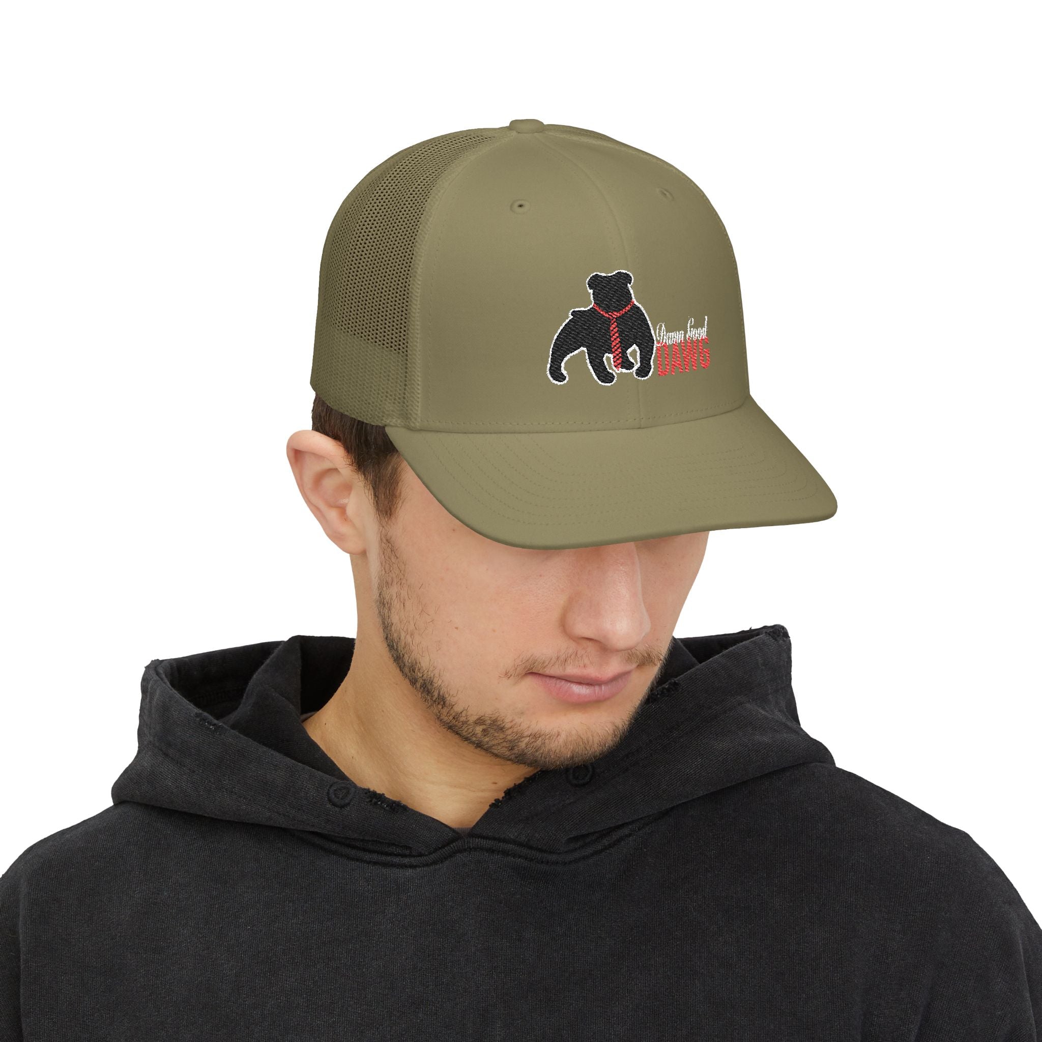 Stylish Embroidered Dog Snapback Cap | Pet Lover Gift, Casual Accessories, Adjustable Trucker Hat, Dog Owner Apparel, Everyday Wear