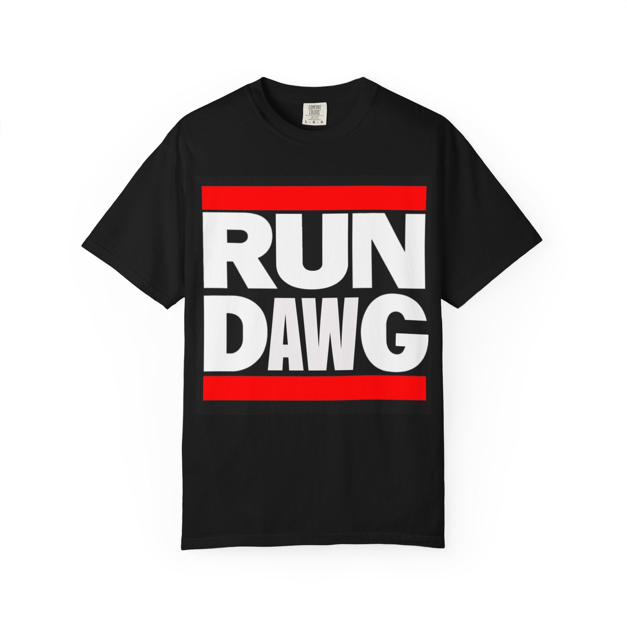 Run Dawg Garment-Dyed Unisex T-shirt, Casual Graphic Tee, Sports Apparel, Gift for Runners, Fitness Clothing, Everyday Wear