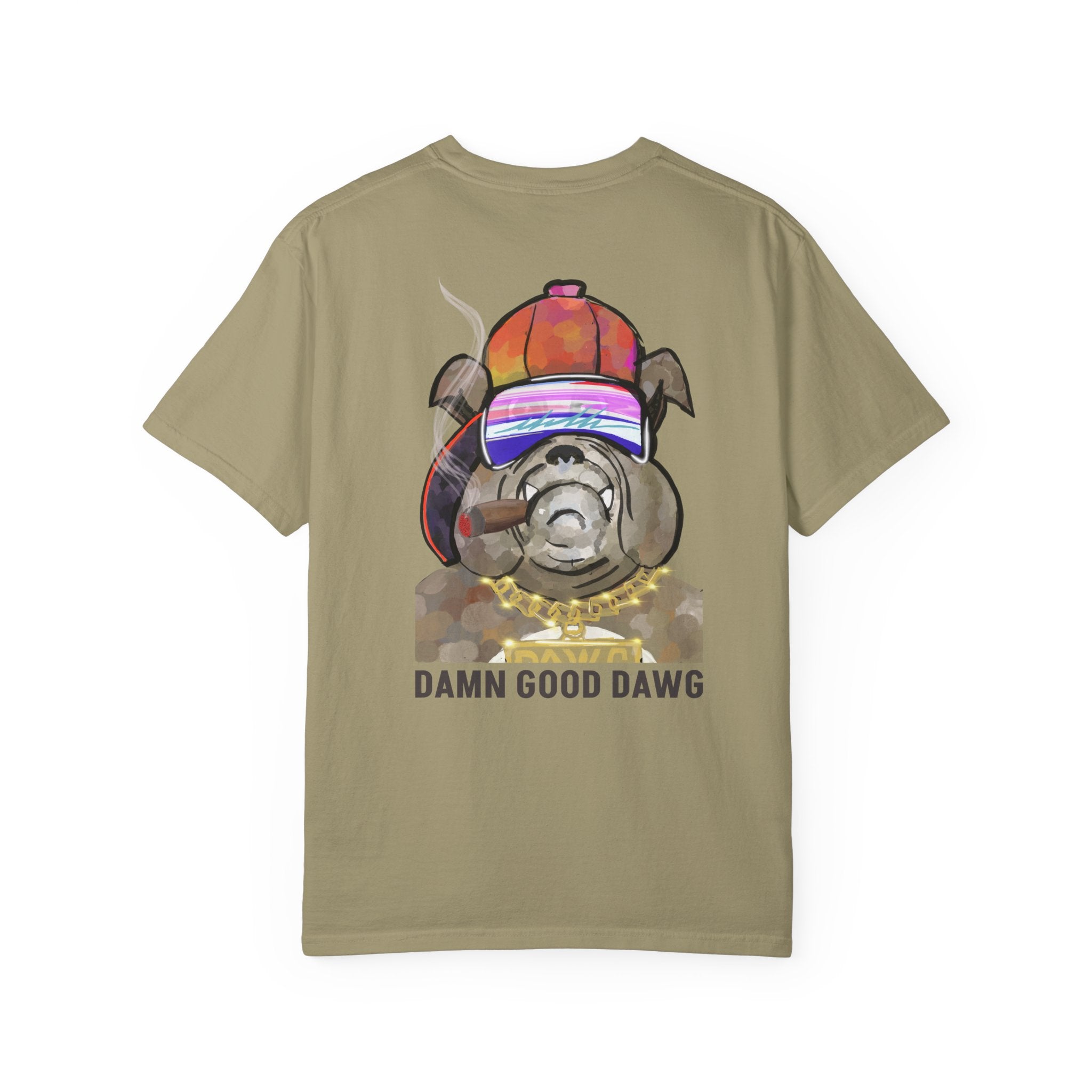 Garment-Dyed Unisex T-Shirt with Bold Logo, Casual Tee, Cool Graphic Top, Perfect for Everyday Wear, Gift for Him/Her, Summer Fashion
