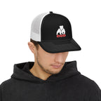 Paw-sitive Vibes Snapback Trucker Cap - Fun Dog Lover Hat, Dog Dad Gift, Outdoor Cap, Casual Wear, Embroidered Fashion