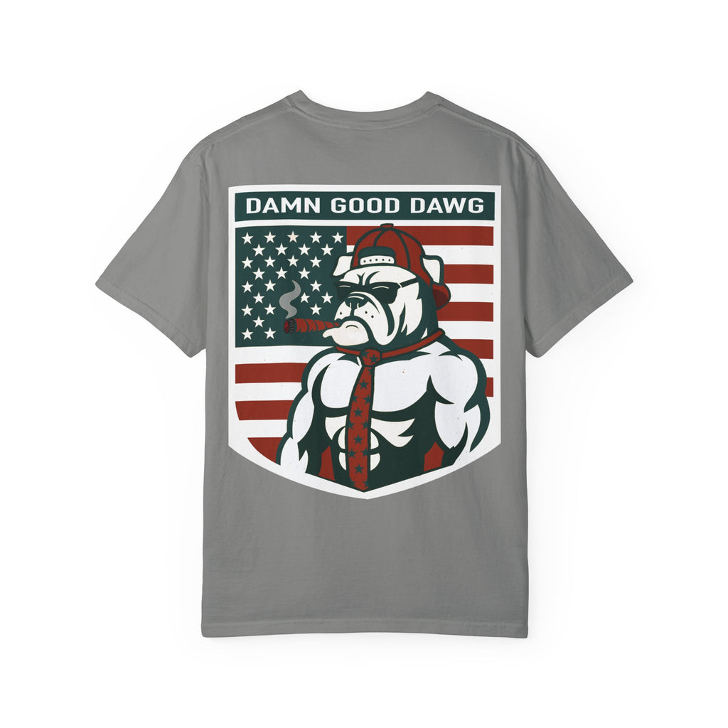 Damn Good Dawg T-Shirt, Vintage Style Tee, Unisex Casual Wear, Gift for DogLovers, Patriotic Apparel, Everyday Comfort