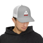 Paw-sitive Vibes Snapback Trucker Cap - Fun Dog Lover Hat, Dog Dad Gift, Outdoor Cap, Casual Wear, Embroidered Fashion