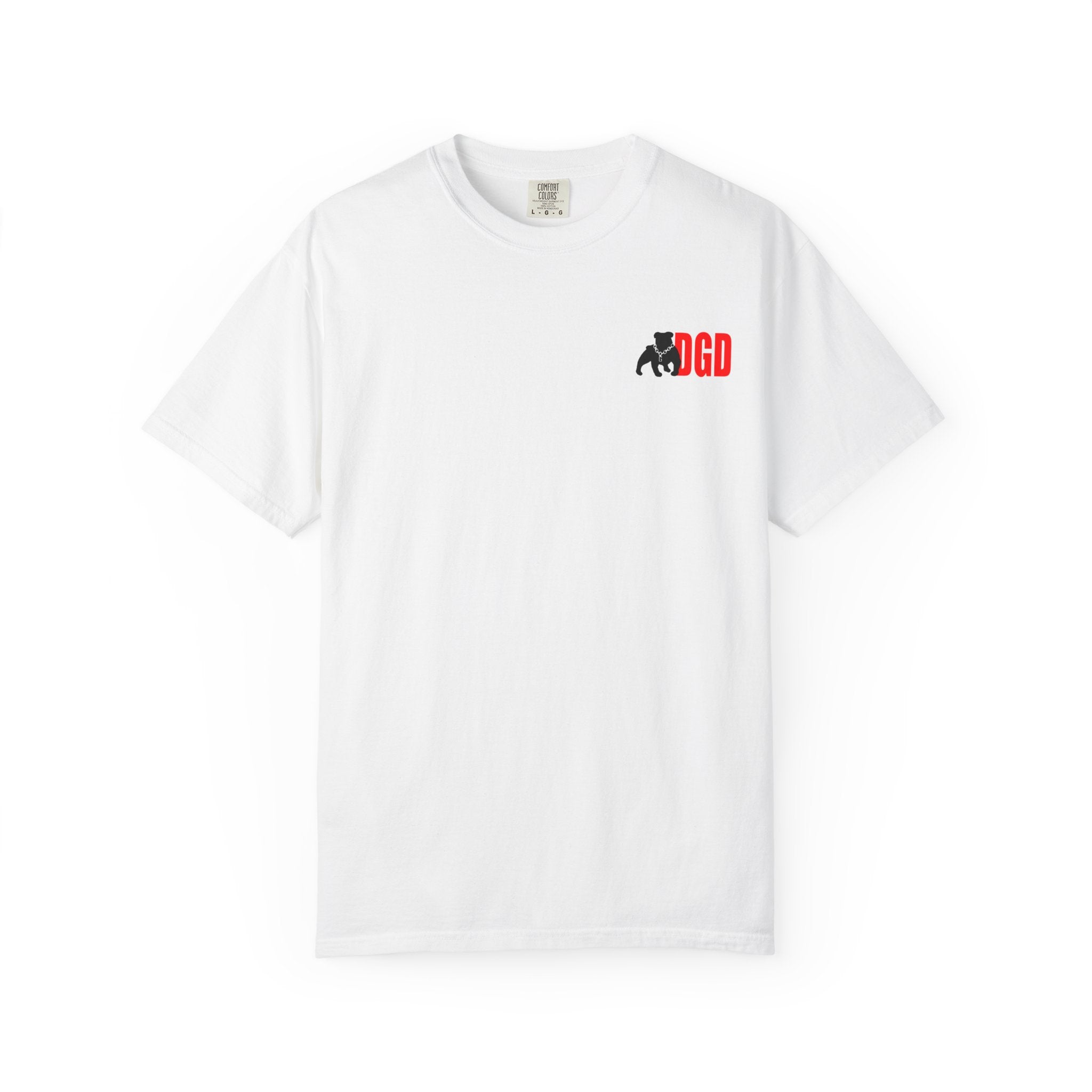 Garment-Dyed Unisex T-Shirt with Bold Logo, Casual Tee, Cool Graphic Top, Perfect for Everyday Wear, Gift for Him/Her, Summer Fashion