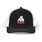 Paw-sitive Vibes Snapback Trucker Cap - Fun Dog Lover Hat, Dog Dad Gift, Outdoor Cap, Casual Wear, Embroidered Fashion