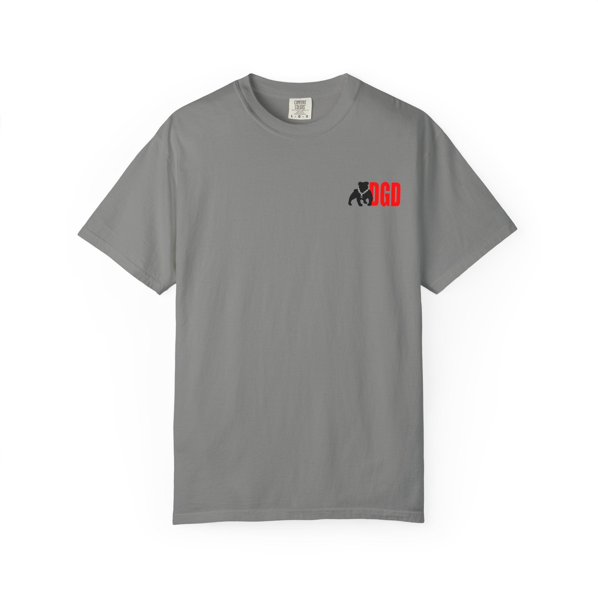 Garment-Dyed Unisex T-Shirt with Bold Logo, Casual Tee, Cool Graphic Top, Perfect for Everyday Wear, Gift for Him/Her, Summer Fashion