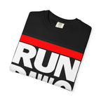 Run Dawg Garment-Dyed Unisex T-shirt, Casual Graphic Tee, Sports Apparel, Gift for Runners, Fitness Clothing, Everyday Wear