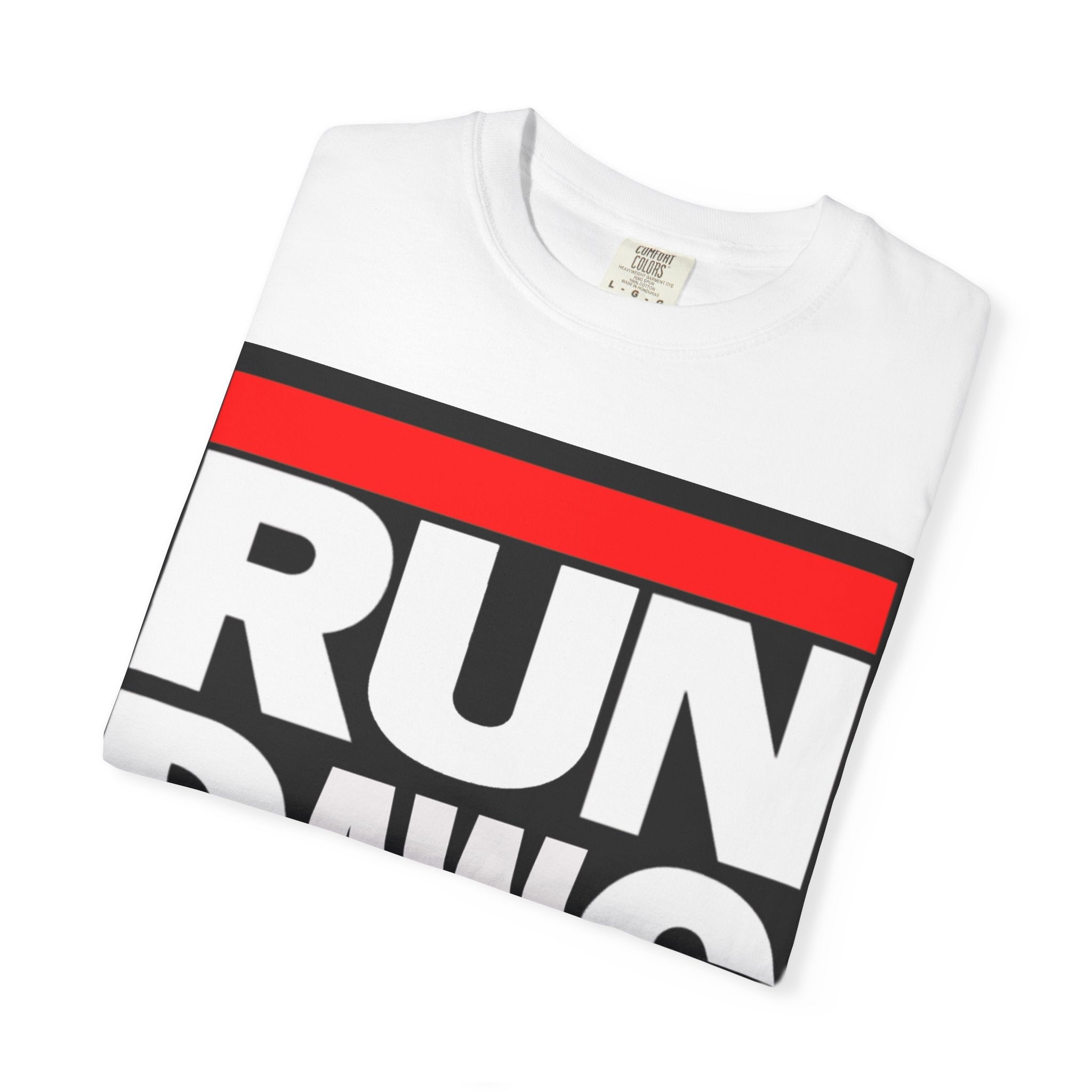 Run Dawg Garment-Dyed Unisex T-shirt, Casual Graphic Tee, Sports Apparel, Gift for Runners, Fitness Clothing, Everyday Wear