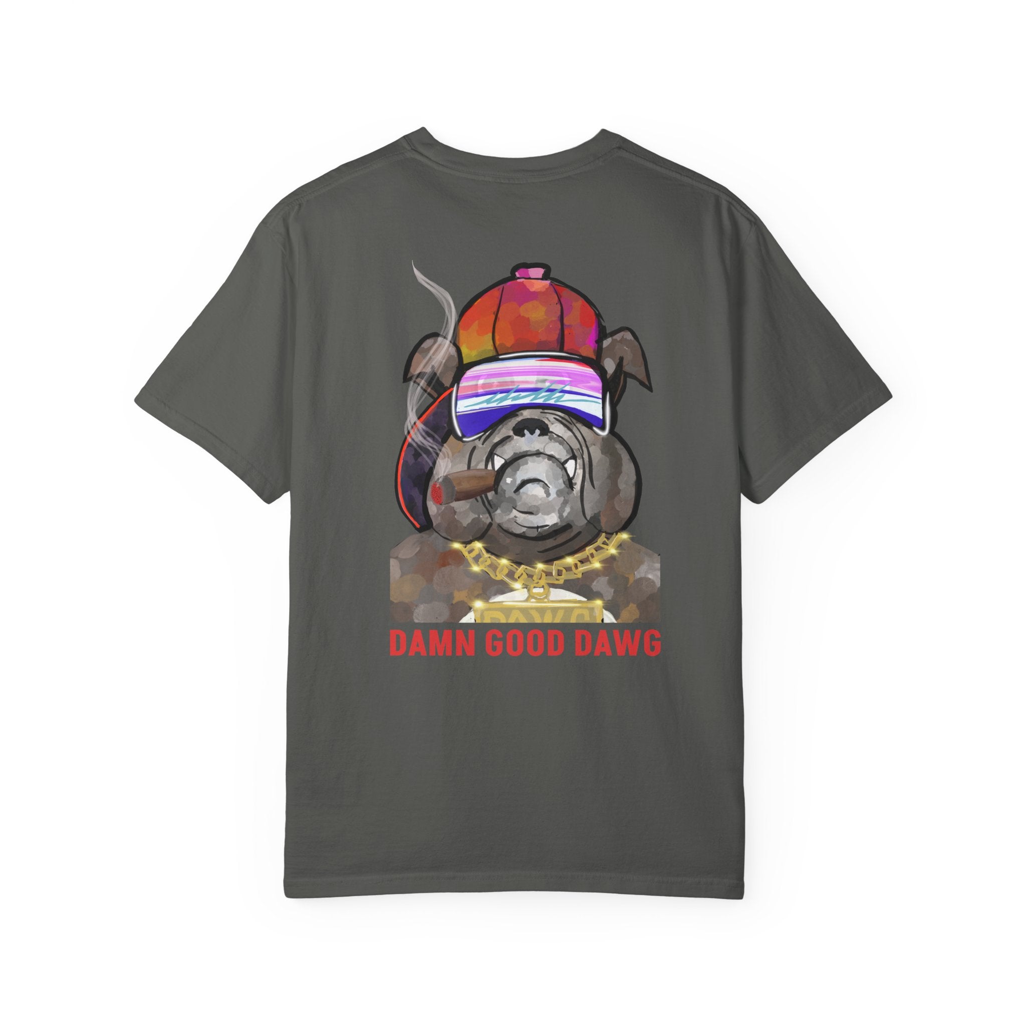 Garment-Dyed Unisex T-Shirt with Bold Logo, Casual Tee, Cool Graphic Top, Perfect for Everyday Wear, Gift for Him/Her, Summer Fashion