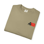 Garment-Dyed Unisex T-Shirt with Bold Logo, Casual Tee, Cool Graphic Top, Perfect for Everyday Wear, Gift for Him/Her, Summer Fashion