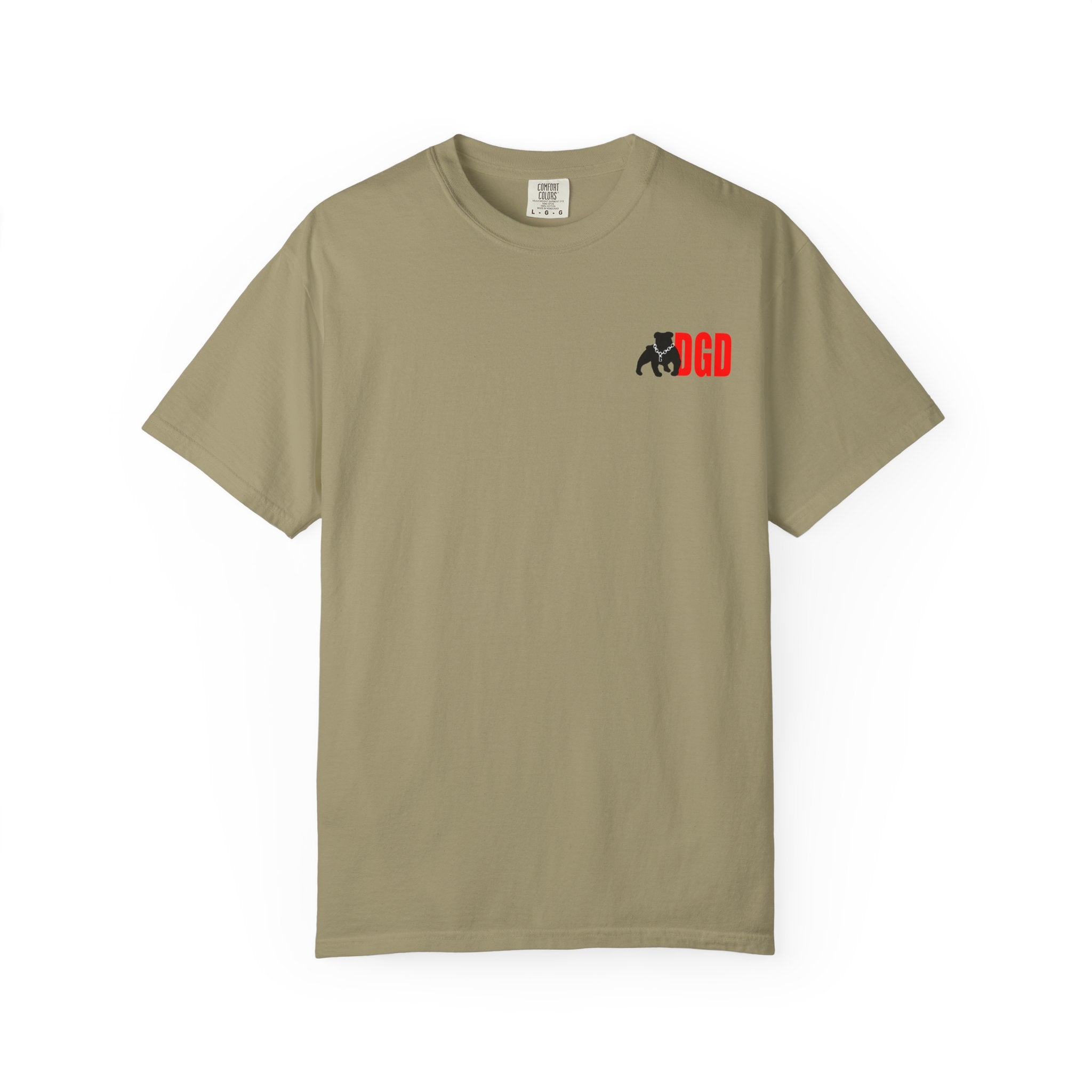 Garment-Dyed Unisex T-Shirt with Bold Logo, Casual Tee, Cool Graphic Top, Perfect for Everyday Wear, Gift for Him/Her, Summer Fashion